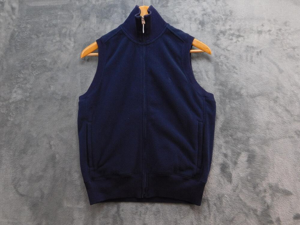 Ralph Lauren Golf Vest Mens Medium Full Zip Fleece Sleeveless Jacket Polo